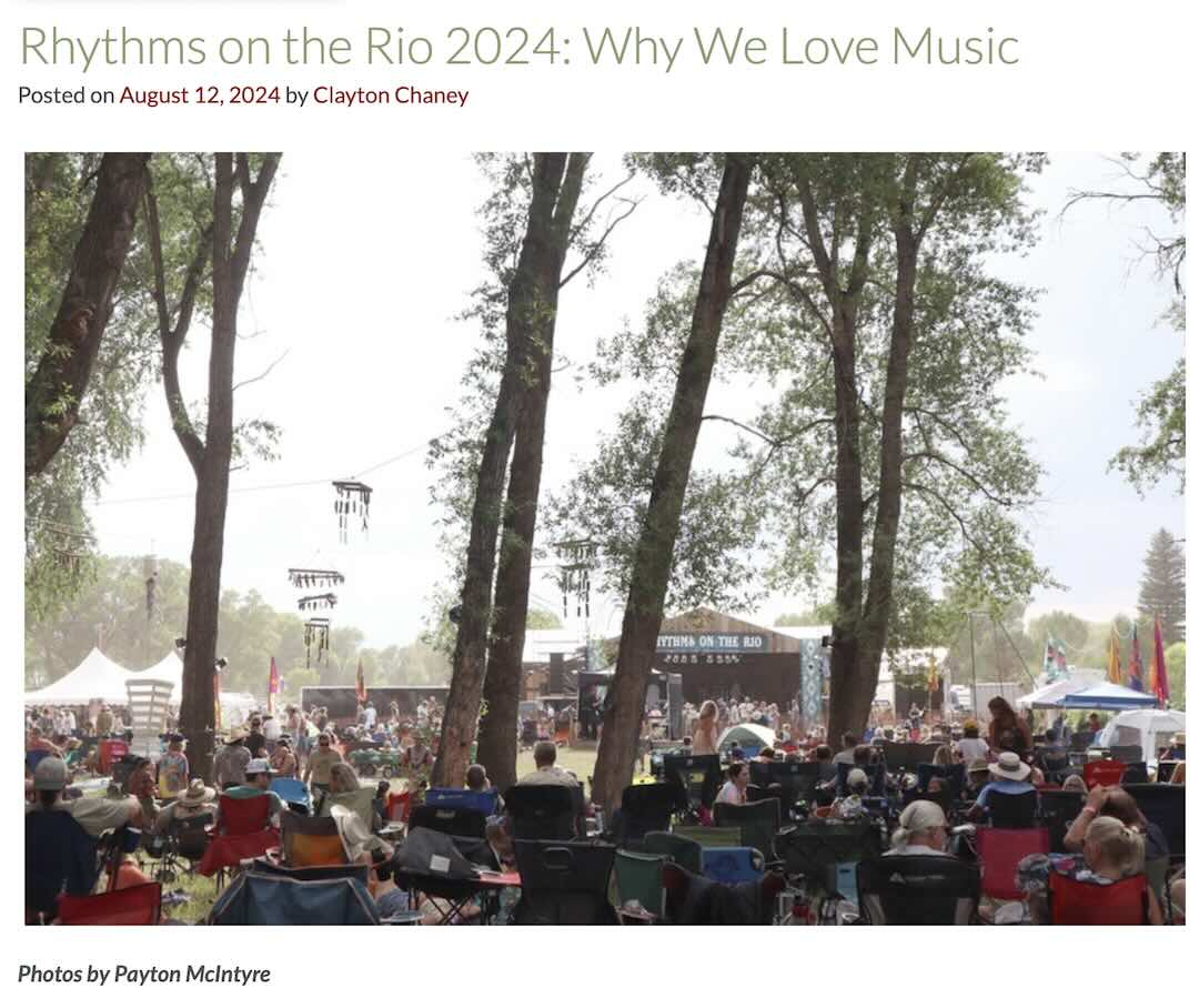 Pagosa Daily Post Review of Rhythms on the Rio