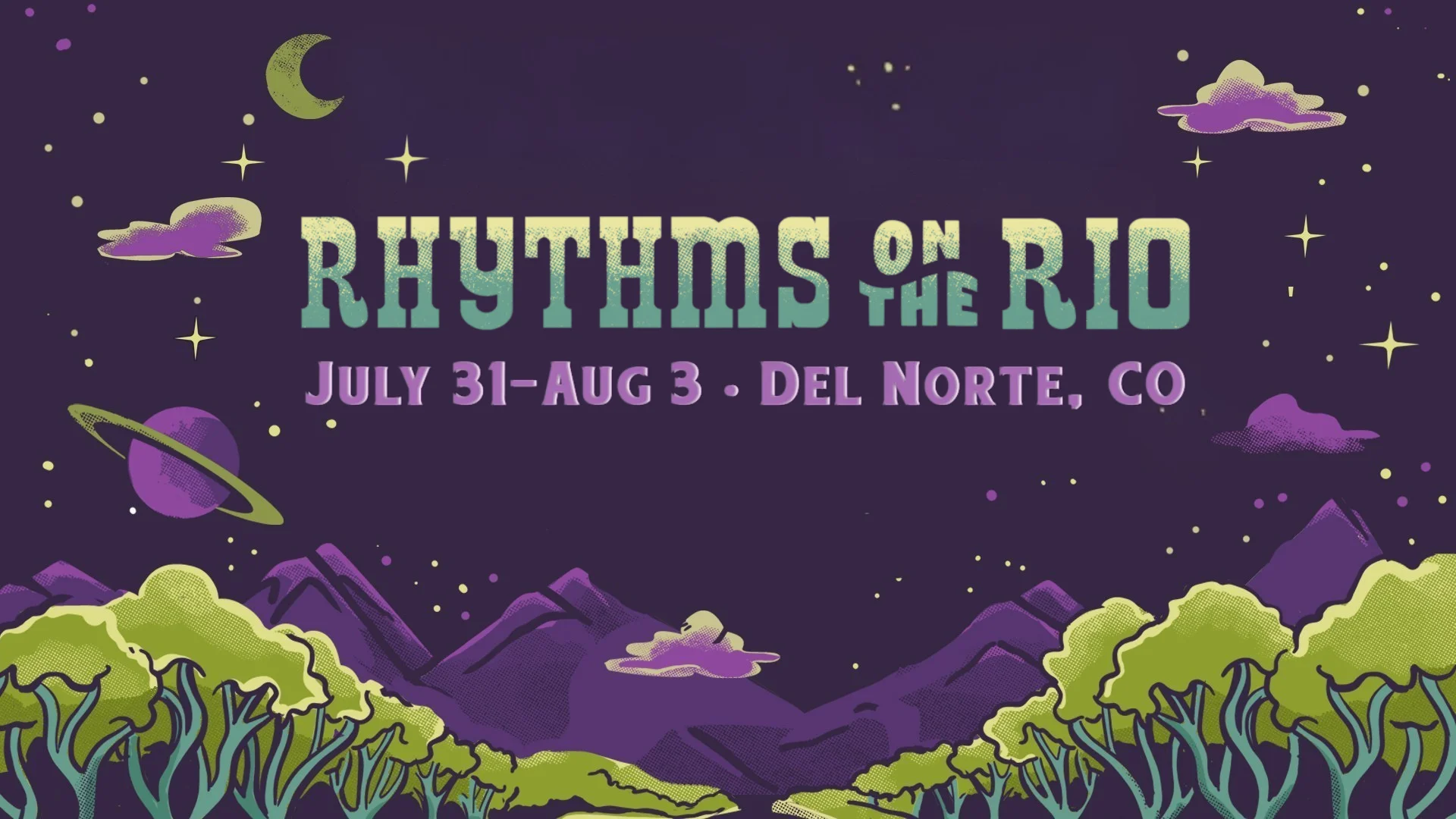 Rhythms on the Rio Music Festival 2025 | Del Norte, CO | Web Header